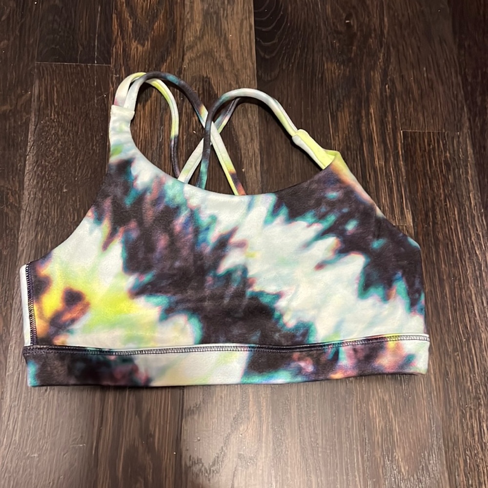 Athleta girls tie dye sports bra size 7